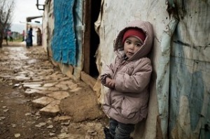 Lebanon, Bekaa Valley, Saadnayel Camp. Iman 1,5yo.