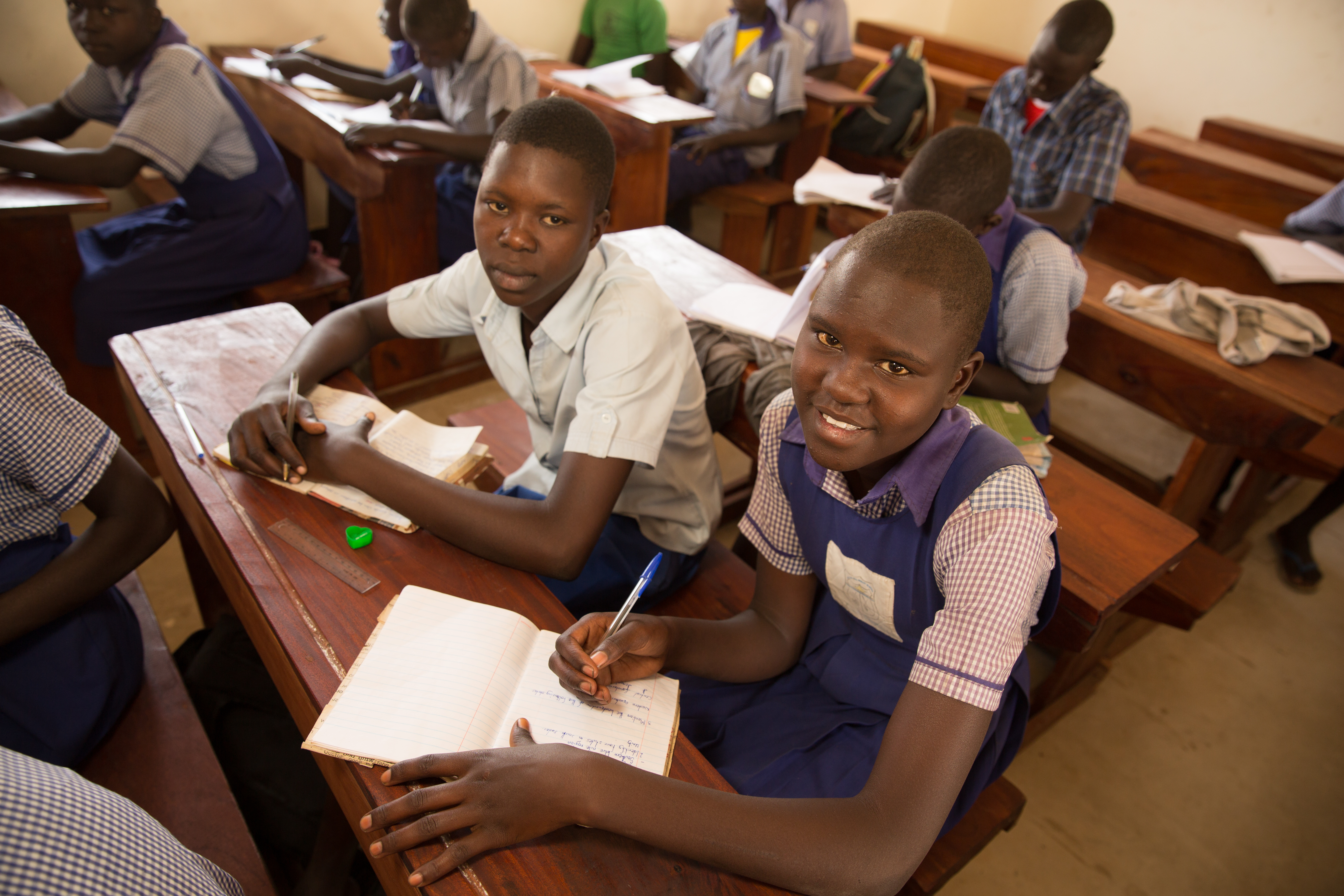 Eunices favourite subject is English, her father used to live in Australia, and she has a other still living there. She wants to become a teacher.